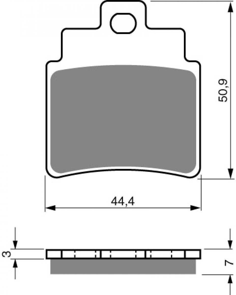 Plaquettes De Frein AVANT Gold Fren Pour Scooter LML Star 125 4T (2010-2015) - Métal Fritté Or