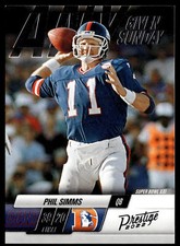2022 Panini Prestige #4 Phil Simms Any Given Sunday