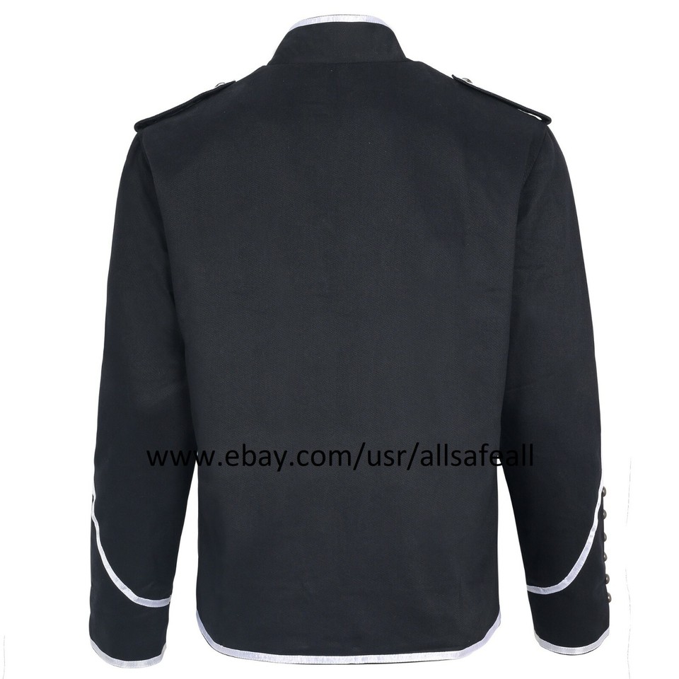 Banned Military Drummer Jacket Black Parade Jacket Goth Punk Adam Ant