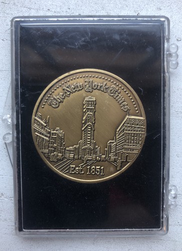 New York Times Commemorative Brass Coin after 1969
