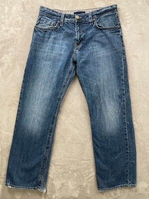Mavi Matt Jeans Mens Size 36x32 (35x30) Relaxed Fit Straight Leg Blue Denim READ