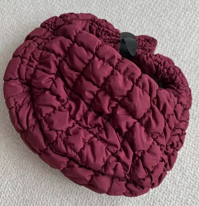 Burgundy quilted bag clearance
