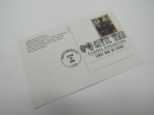 USPS Scott UX208 20c Raphael Semmes First Day of Issue Postal Card - Picture 2 of 6
