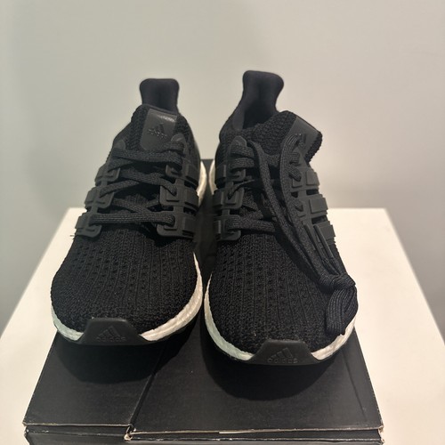 NEW adidas UltraBoost 4.0 Core Black / White Boost 2017 BB6149 Size 5 W Womens - Picture 2 of 17