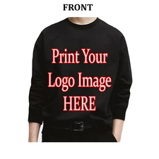 Men's Heavy Weight SWEATSHIRTS Custom Printing Images Names All Sizes Available