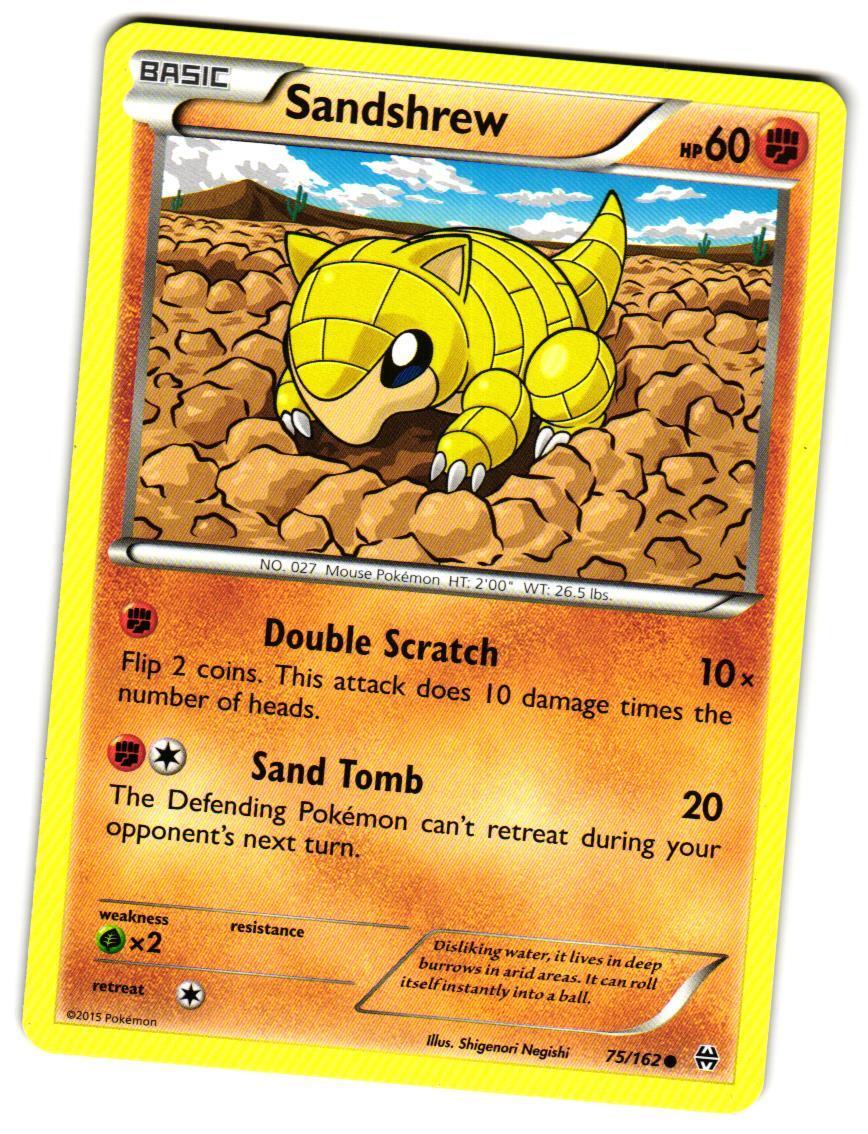 Pokemon XY: BREAKthrough Sandshrew #75/162 Common Lightly played