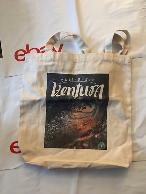 California Canvas Tote Bag Beige Tan | Ventura
