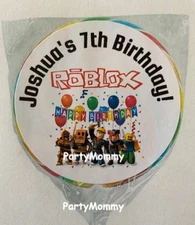 Personalized Video Game Stickers Labels Tags Birthday Favors 2.5" (12) Custom