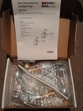 Tap set of 2 Deva NCT001 Chrome Non-Concussive Self Closing Basin Taps (pair)