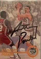 Anthony Parker Bradley Basketball Press Pass autograph rookie card 1997 Auto NBA. rookie card picture