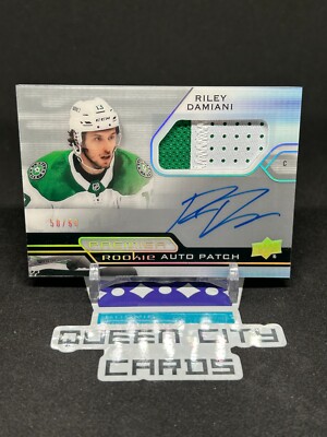2021-22 Premier Riley Damiani Acetate Rookie Patch Auto /99 Dallas Stars #AHR-RD