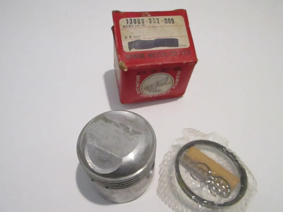 Nuevo de Lote Antiguo Honda CA CD CA175 CD175 OEM Motor Pistón Kit PN:13009-302-000 Foto 3 de 4