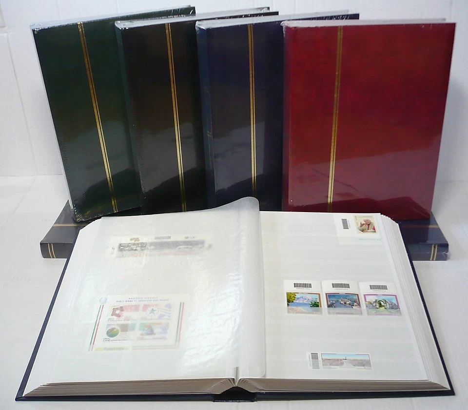 MARCA 1 CLASSIFICATORE RACCOGLITORE FORMATO LIBRO 16 FACCIATE BIANCHE COPERTINA NERA