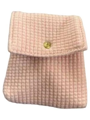 LOCCITANE Kosmetiktasche Rosa Strukturmuster Elegant Damen Make-up Beutel