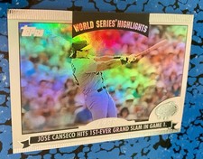 2004 Topps - World Series Highlights Jose Canseco #WS-JCA; Near Mint