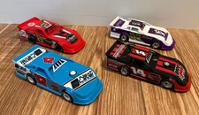NEW 2025 Late Model Pull Backs, Red #8, Black #14, Blue #17 & White #57 set of 4