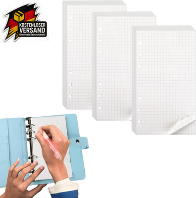 A6 Nachfüllpapier 135 Blatt für Notizbücher & Bullet Journal, 100 g/m² weiss