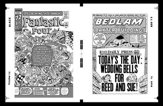 Jack Kirby Fantastic Four Annual #3 Cover & Pg 1 Rare Large Production Art Mono