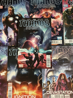 THANOS IMPERATIVE #1 - 6 IGNITION DEVASTATION ANNUAL COMIC BOOK LOT FULL SERIES
