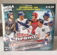 2017 Topps Chrome Update Mega Box NEW