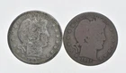 1892-1915 Lot 2 1907 1911-S Barber 90% Half Dollars - Coin Collection *995