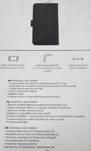 Xqisit Universal Case Vindan For Smartphone Up To 5.2" iPhone SE 7 8, Samsung - Image 3 of 4