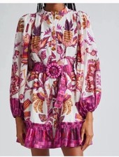 Farm Rio Sunset Tapestry Mini Dress NWT Sz S