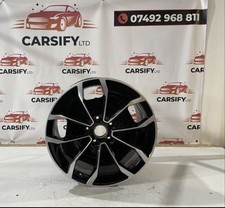 Genuine Porsche Taycan Turbo Aero Design  Rear Black Diamond Cut Alloy Wheel 11J