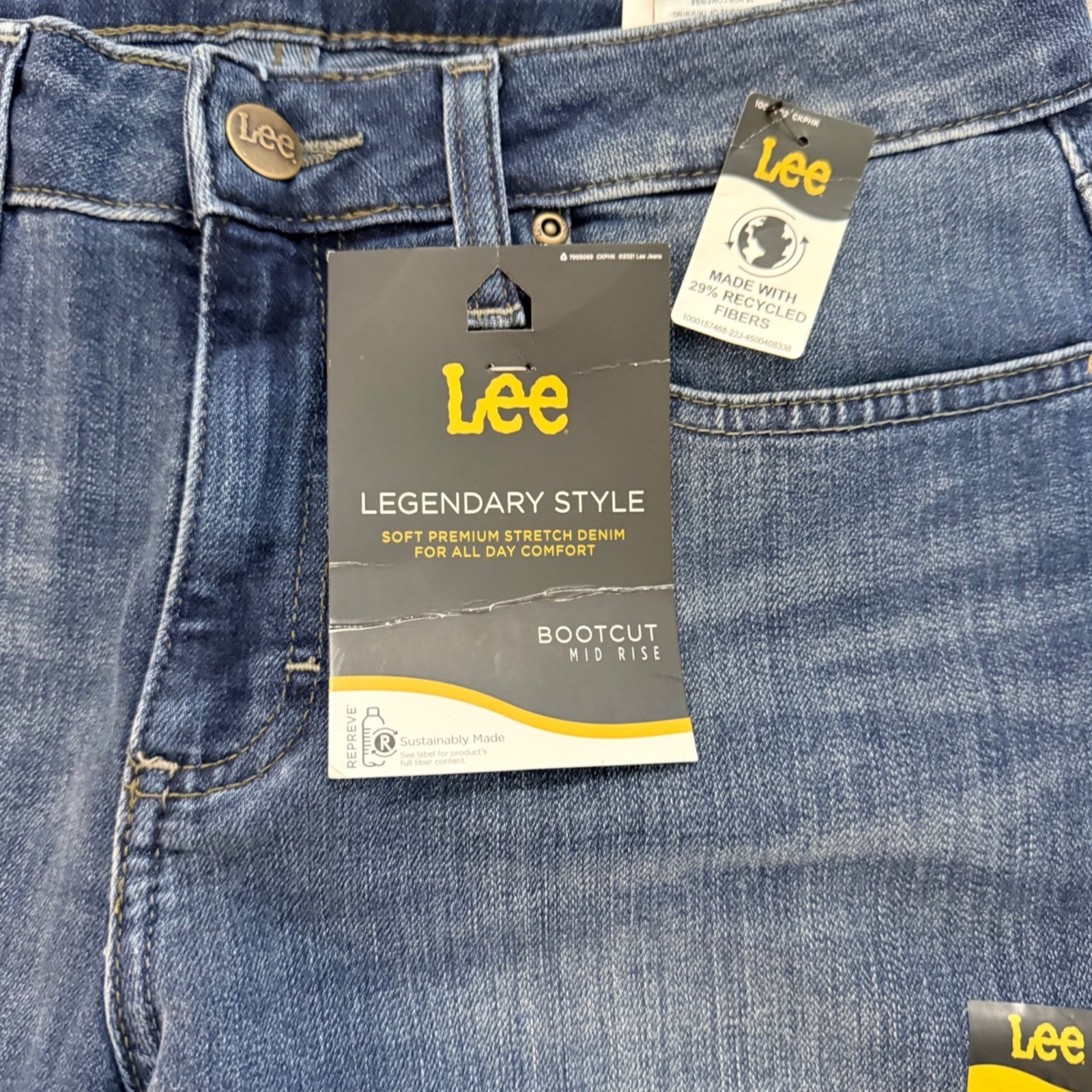Lee Jeans Womens 8 Short Regular Fit Bootcut Mid Rise Stretch Denim Legendary image 6