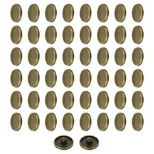 50pcs Metal Round Flat Sewing Buttons 18mm Alloy Button, Bronze