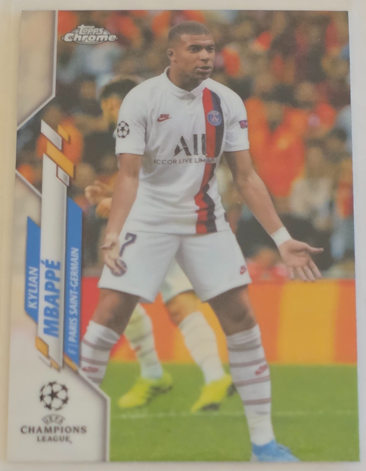 KYLIAN MBAPPE 2019-20 Topps Chrome UCL Base #26 Paris Saint-Germain