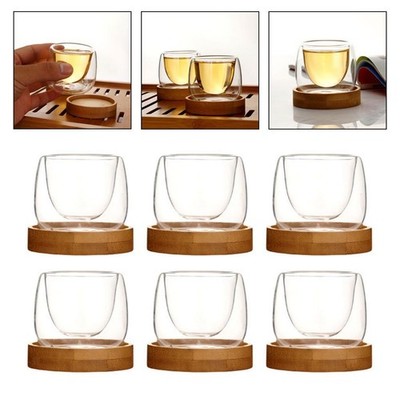 Espressotassen Teetasse Creative Hitzebeständige Glas Kaffeetassen Doppellagig