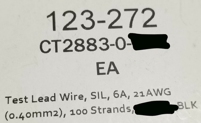 Cal Test Electronics CTL-1 Test Lead Wire