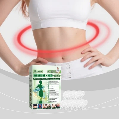 MARKENLOS Moringa Berberine x NAD+10-in-1 Advanced Nano Microneedle Patch Slim Down 7