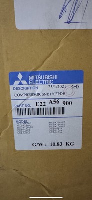 NEW OEM Mitsubishi Electric SNB130FPDH E22A56900 Compressor  MUZ-A24NA-1