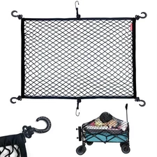 Cargo Net for Utility Folding Wagon, Garden Cart, Folding Trolley Cart, Beach...