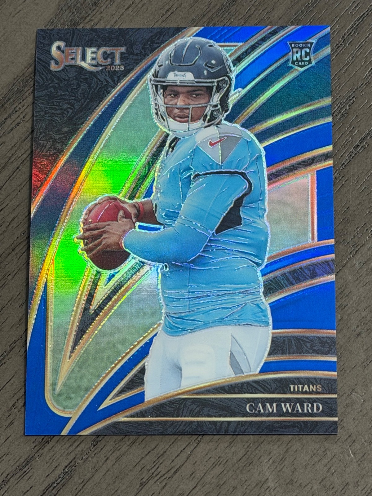 2025 Panini Select # 226 Cam Ward Rookie Blue Prizm /99 Tennessee Titans Rc