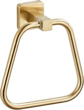 Brushed Gold Towel Ring Bathroom Kitchen Bath Towel Holder Hangers Wall Mount