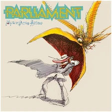 Parliament LARGE 24" x 24" POSTER - Motor Booty Affair album Art  P Funk Clinton