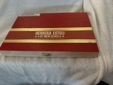Herrera Esteli Robusto Grande Habano Caja de cigarros de madera vacía 11”x7”x1,25”