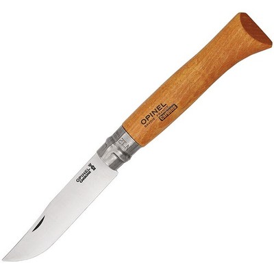 Opinel N°12 Carbon 2-Hand-Taschenmesser mit High Carbonstahl und Holzgriff
