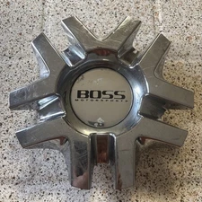 BOSS MOTORSPORTS CUSTOM ALLOY CHROME CENTER WHEEL HUB CAP COVER 3206