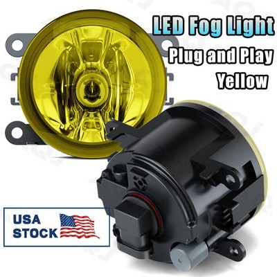 For Honda Pilot 2012-2018 Front Bumper Yellow Halogen Fog Light Lamps Left&Right
