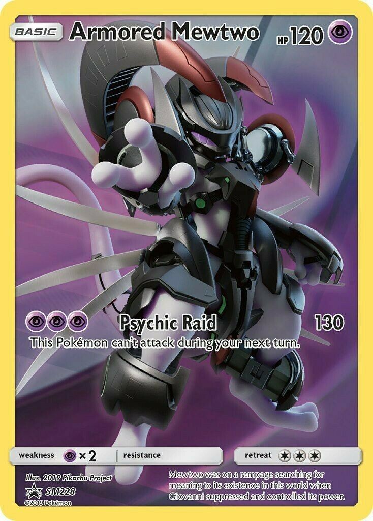 Heavy Play x 1 Armored Mewtwo - SM228 - SM Black Star Promos Black Star Promos: 