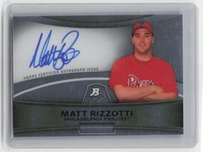 2010 Bowman Platinum #BPA-MR Matt Rizzotti Prospect Autographs Refractors