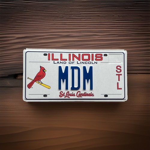 ILLINOIS ST. LOUIS CARDINALS AUTHENTIC VANITY LICENSE PLATE MINT