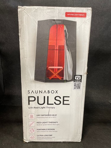 SAUNABOX  Pulse Infrared Sauna with Red-Light Therapy, 110-120V, 1500W*