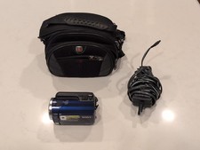 Sony Handycam DCR-SR47 Camcorder 60GB HDD 60X Optical Zoom Blue - Tested works