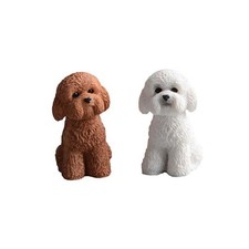 Simulazione Barboncino Cani Figure Cucciolo Modello Cane Action Figure Bambini Giocattoli