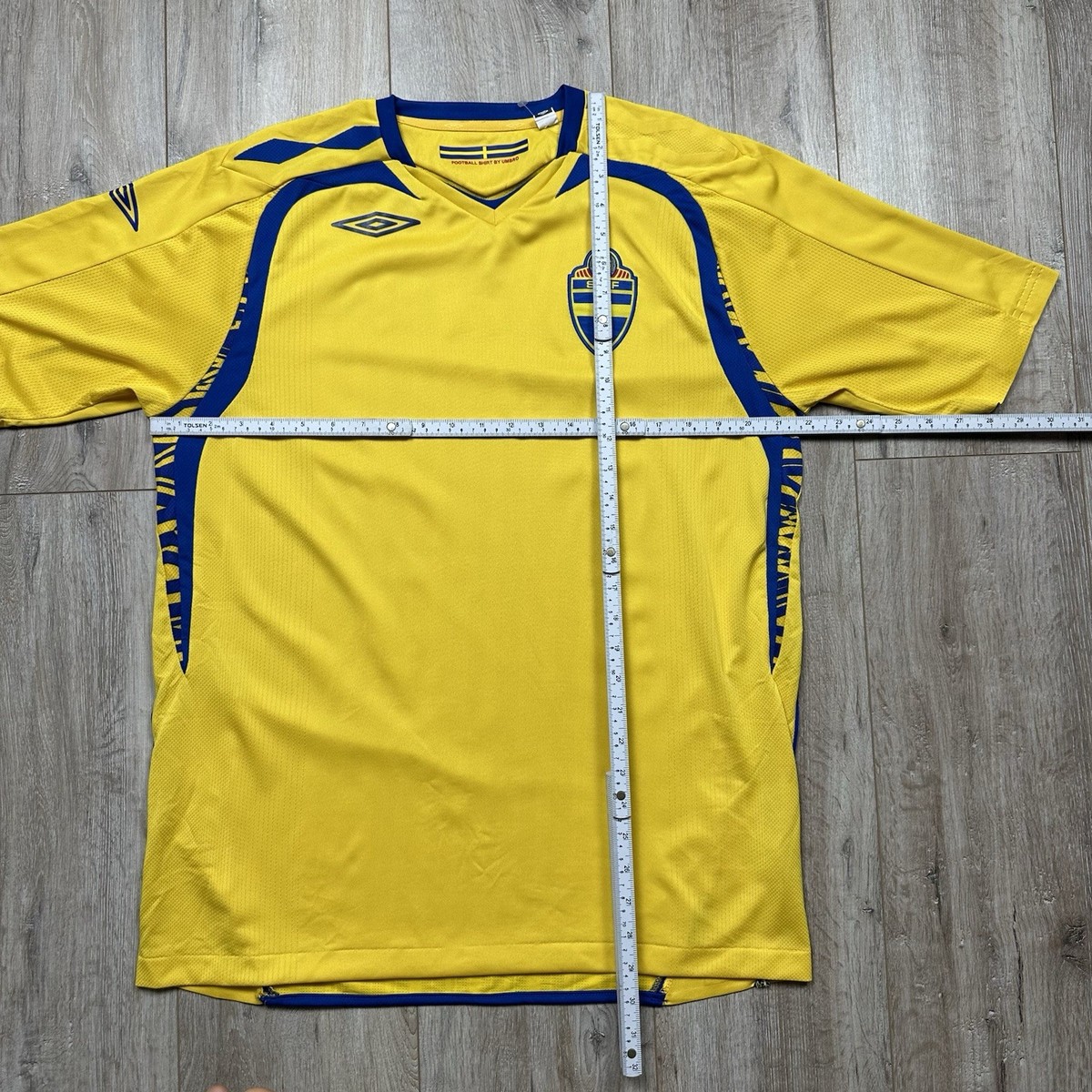 Umbro Sweden 2007/2009 Home Football Shirt Soccer Jersey Yellow